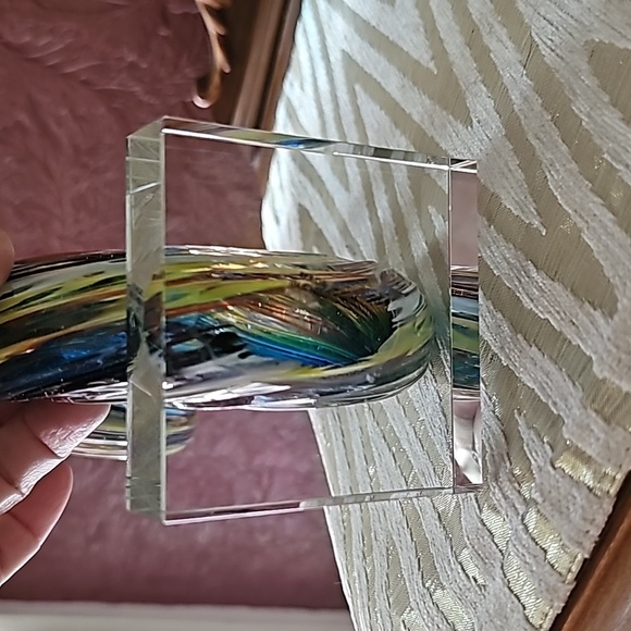 MCM multi colored Murano style glass sculpture - Picture 4 of 10